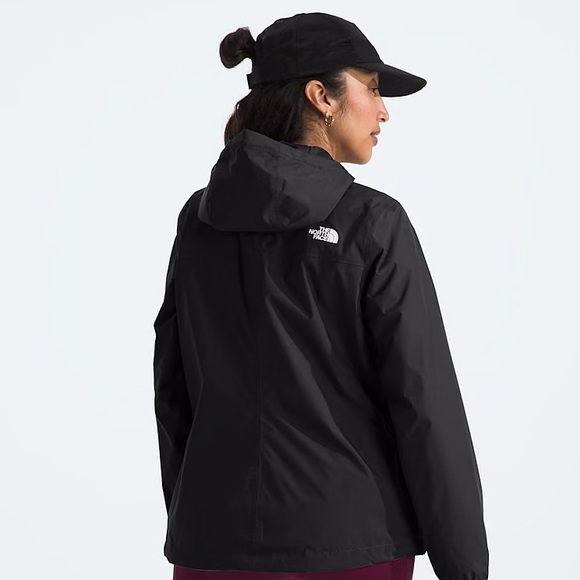 The North Face DryVent Rain Jacket Hooded Size Medium Black - Picture 3 of 16